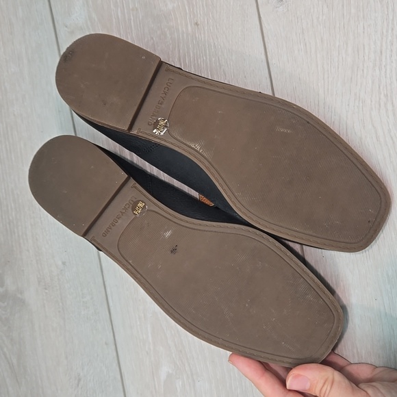 Lucky Brand Women Canyen Black Leather Loafers Slip On Shoes Sz 7M - Picture 10 of 12